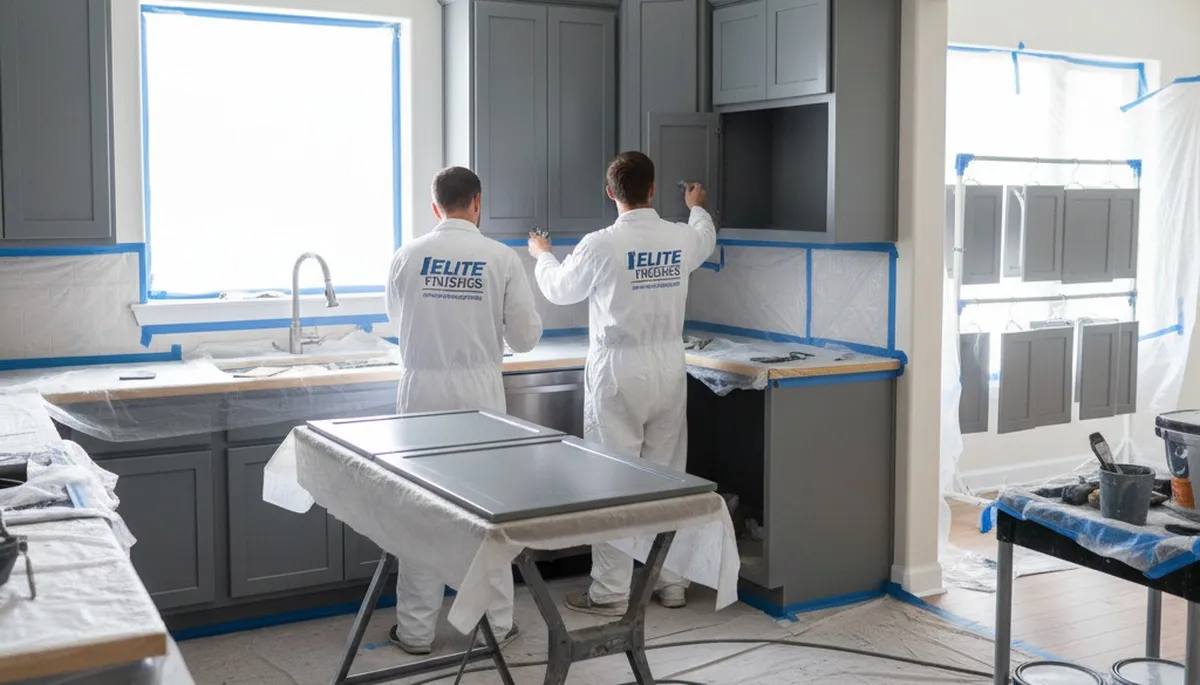 Cabinet painting in Tacoma, WA for durable, moisture-resistant kitchen finishes